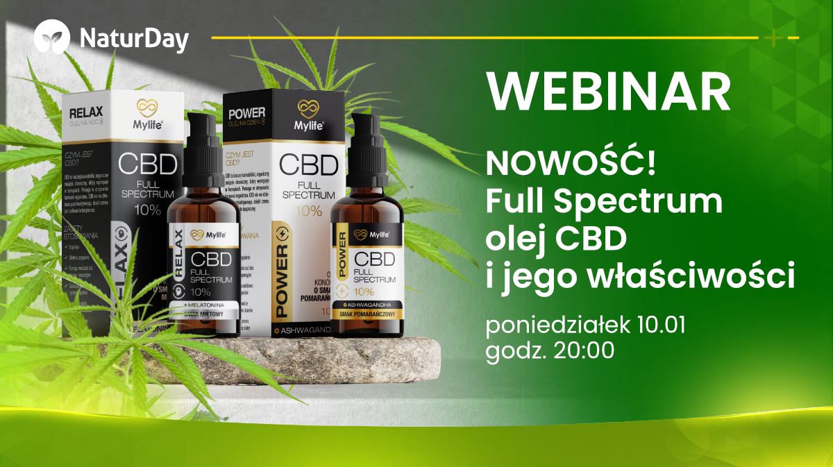 UWAGA webinar! Nowość - Full Spectrum olej CBD i jego właściwości