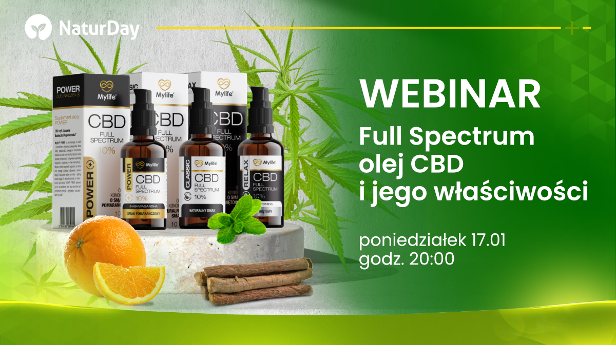 UWAGA webinar ! Full Spectrum olej CBD i jego właściwości.