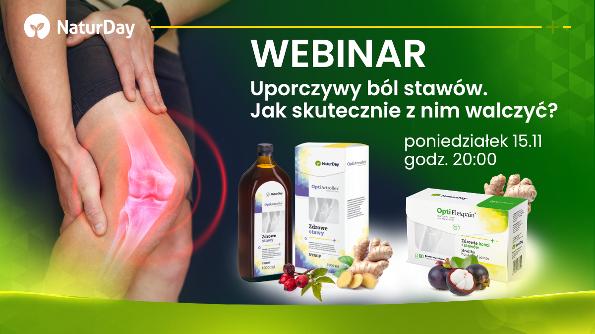 UWAGA webinar! Uporczywy ból stawów. Jak skutecznie z nim walczyć?