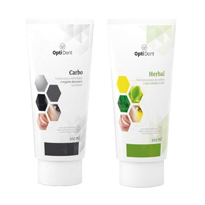 NaturDay - Two Opti Dent pastes: Herbal + Carbo